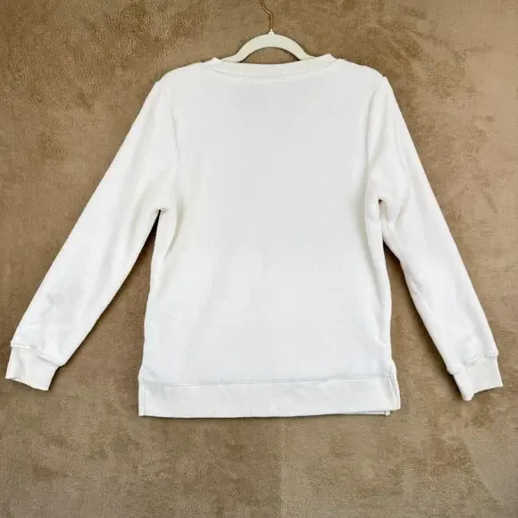 Wondershop Target Pajama Top Womens M Ivory‎ White Soft Loungewear Sleepwear - Picture 2 of 12